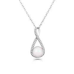 OLIVIE Stříbrný náhrdelník PERLA 411