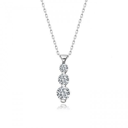 OLIVIE Stříbrný náhrdelník SWAROVSKI 370